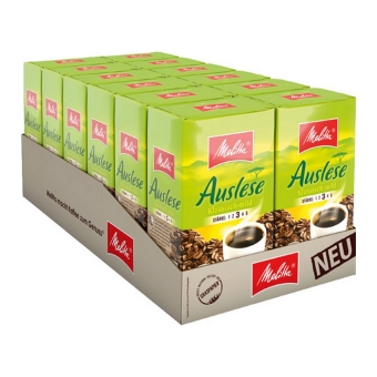 Melitta - Auslese Classic-Mild Ground Coffee - 12x 500g