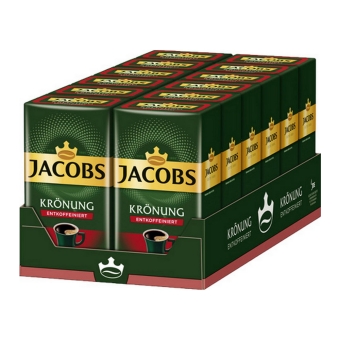 Jacobs - Krönung Decaffeinated Ground Coffee - 12x 500g