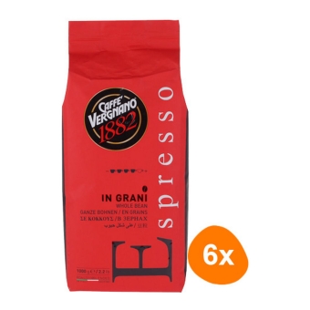 Caffè Vergnano 1882 - Espresso Beans - 6x 1kg