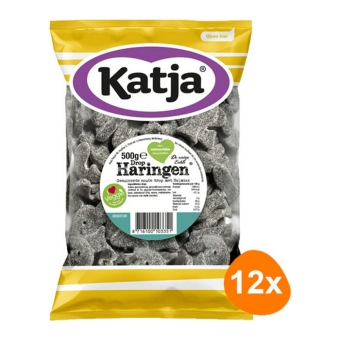 Katja - Liquorice Herring - 12x 500g