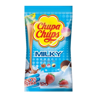 Chupa Chups - Lollipops Milky - (Refill bag) - 120 pcs