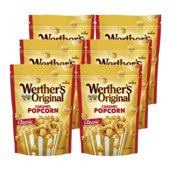 Werther's Original - Caramel Popcorn Classic - 6x 140g