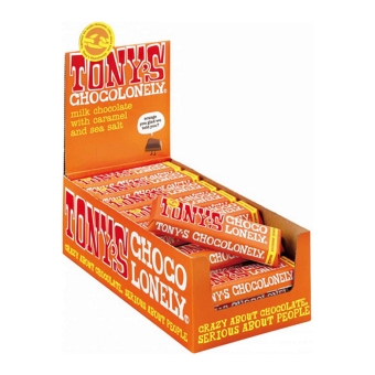 Tony's Chocolonely - Milk Caramel sea salt - 35x 47g