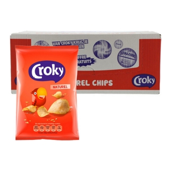 Croky - Natural Salted Chips - 20 Minibags