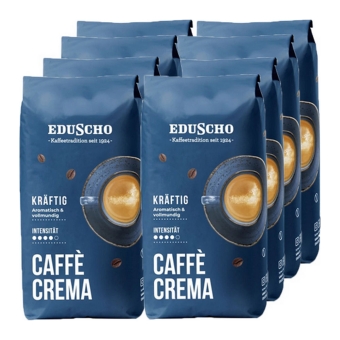 Eduscho - Caffè Crema Kräftig Beans - 8x 1kg