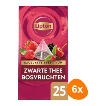 Lipton - Exclusive Selection Black Tea Forest fruits - 6x 25 Tea bags