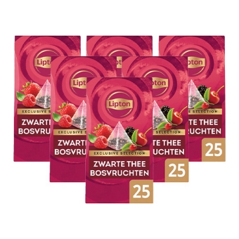 Lipton - Exclusive Selection Black Tea Forest fruits - 6x 25 Tea bags