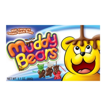 Muddy Bears - Milk Chocolate covered Gummi Bears - 12x 88g