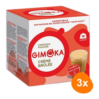 Gimoka - Creme Brulee - 3x 16 Pods