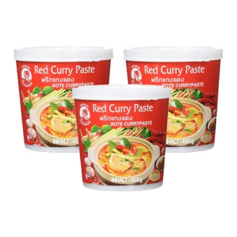 Cock Brand - Red Curry Paste - 3x 400g