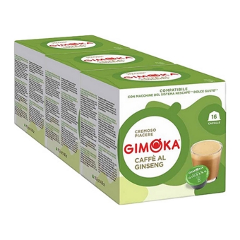 Gimoka - Caffee' al ginseng - 3x 16 Pods