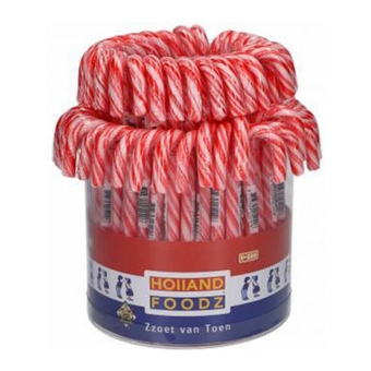 Holland Foodz | Candy Canes Rood Wit | 72 x 28 gram