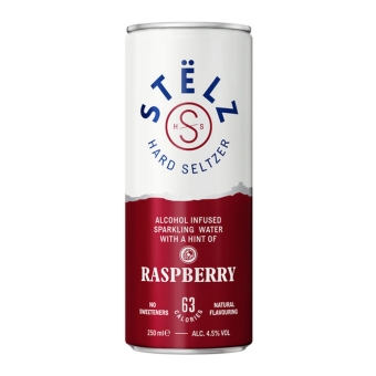 Stelz - Hard Seltzer Raspberry Can - 12 x 25 cl