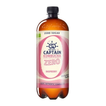 The Gutsy Captain - Kombucha Zero Raspberry - Organic - 6 x 1000 ml