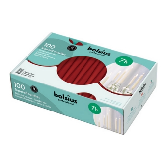 Bolsius - Gothic candles - Wine red - 100 pieces