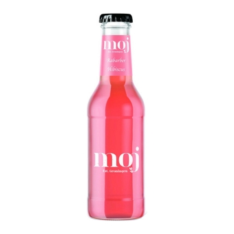 Moj - Rhubarb Hibiscus - Bottle - 12 x 0.2 liters
