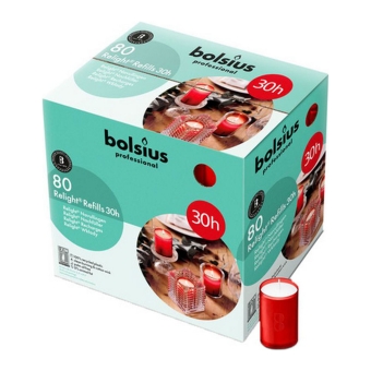 Bolsius - Relight Refill Red 30 Hours - 80 pieces