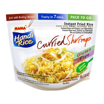 Mama Handi Rice - Instant Fried Rice Curried shrimp - 10 bags