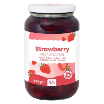 Nic - Aardbeien Fruit Cocktail - 920 grams