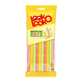 Look-O-Look - Filled Sour Sticks Mix Zak - 125g