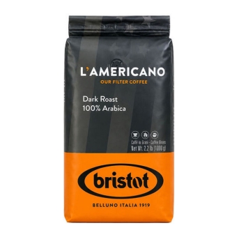 Bristot - L'americano Dark Roast 100% Arabica - 6x 1kg