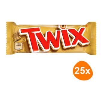 Twix - Chocolate Bar - 25 Bars