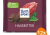 Ritter Sport - Dark Chocolate - 12x 100g