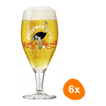Brouwerij t Beerglass on Foot Set 6