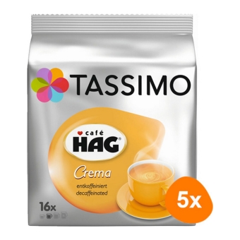 Café HAG crema decaf 5x 16 T Discs