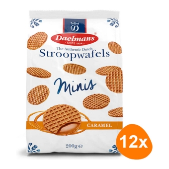 Mini Caramel Stroopwafels bag 12x