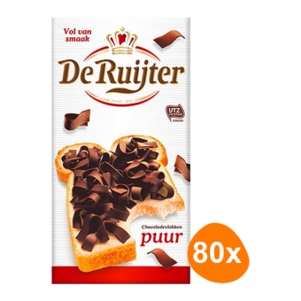 Chocolate flakes dark 80x