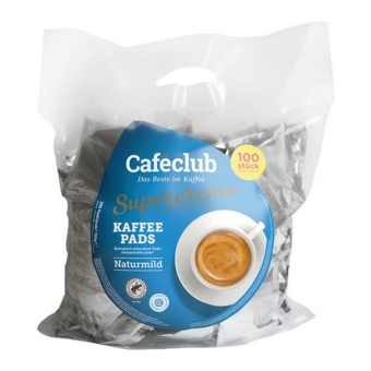 Caféclub Supercreme Coffee Pads Naturmild 100 pads