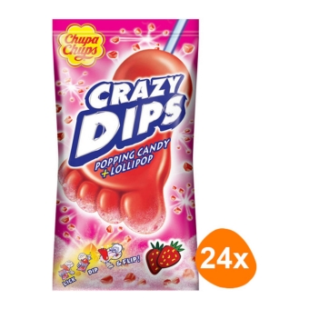 Crazy Dip Strawberry 24 Pcs