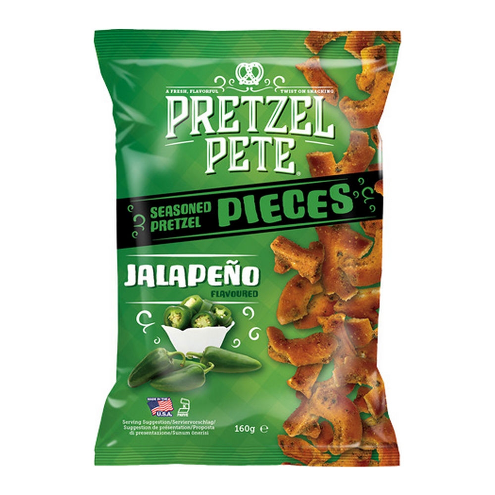 Pretzel Pete - Jalape&ntilde;o Pretzel Pieces - 160g