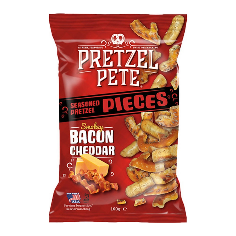 Pretzel Pete - Smokey Bacon Chedder Pretzel Pieces - 160g