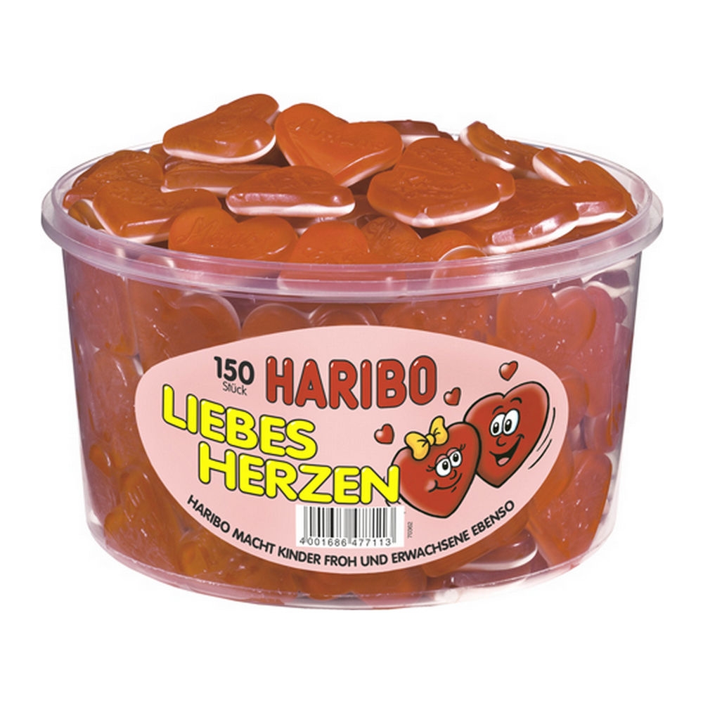 Haribo - Lovers Hearts - 150 pcs