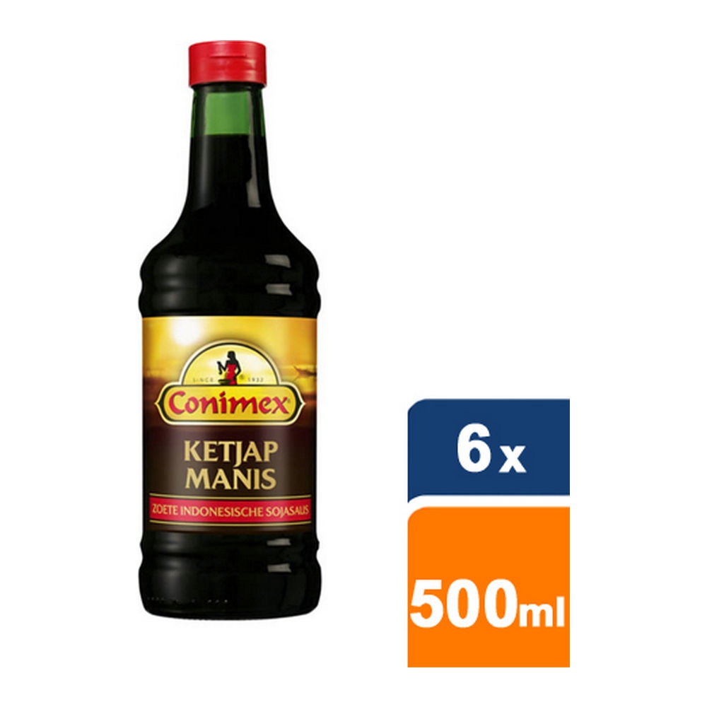Conimex - Ketjap Manis (sweet soy sauce) - 6x 500ml