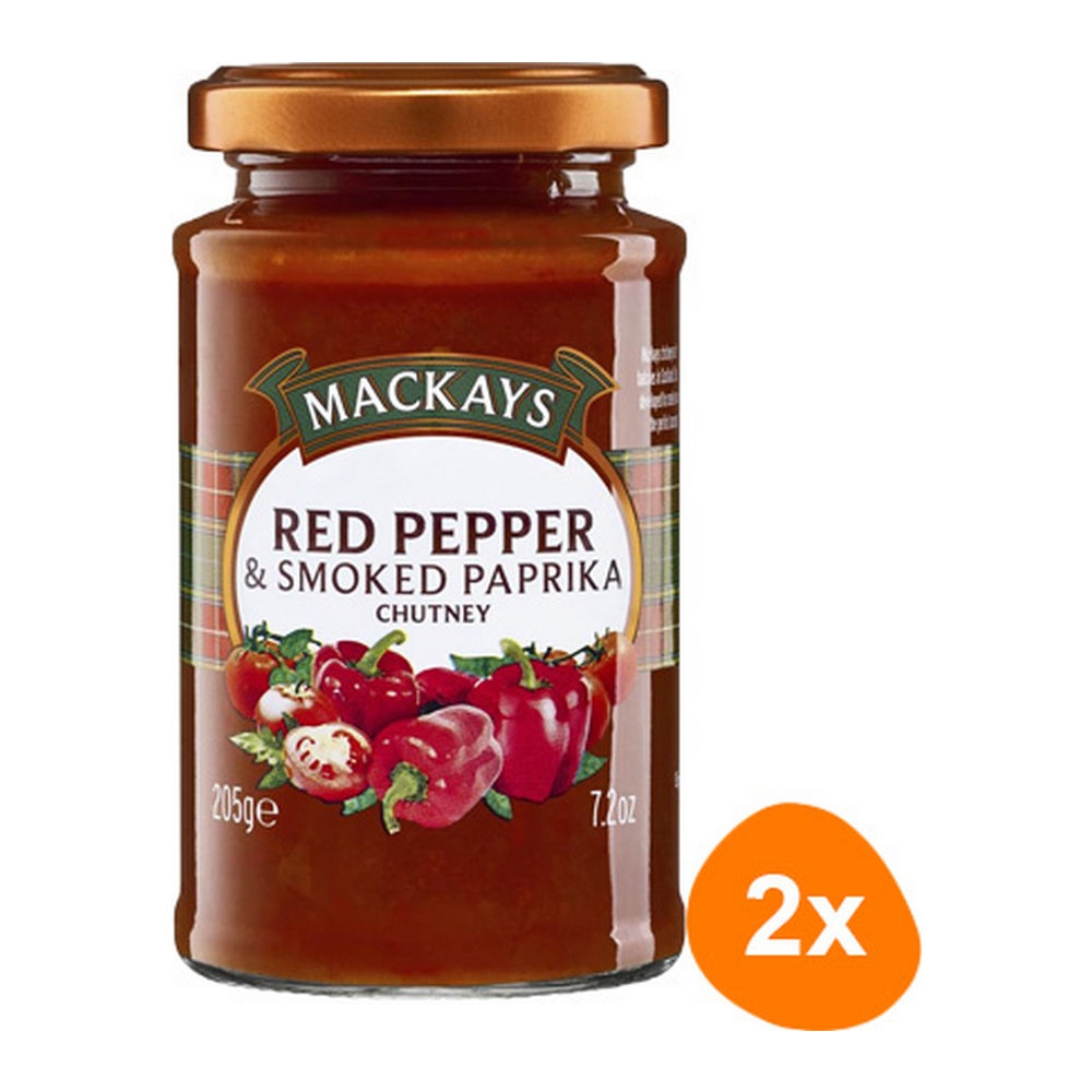 Mackays - Red Pepper & Smoked Paprika Chutney - 2x 205g