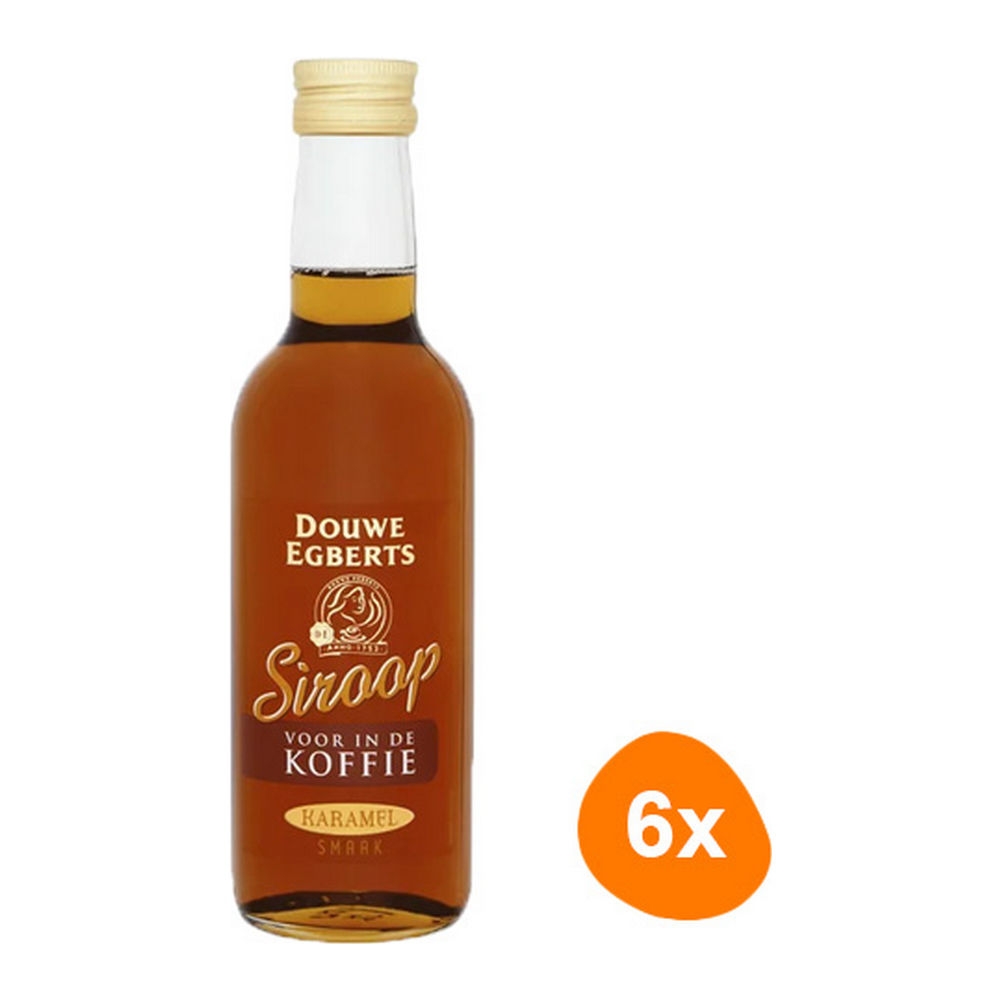 Douwe Egberts - Coffee Syrup Caramel - 6x 250ml