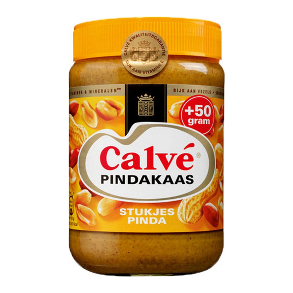 Calvé - peanut butter with nut pieces - 650g