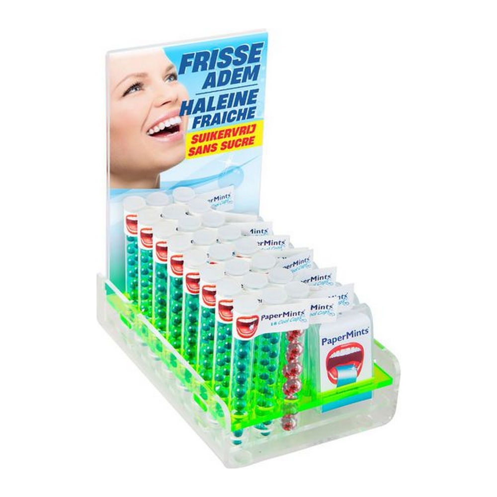 Papermints - Cool Caps / Strips Display - 35 stuks