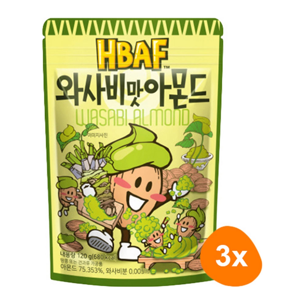 HBAF - Wasabi Almond - 3x 120g