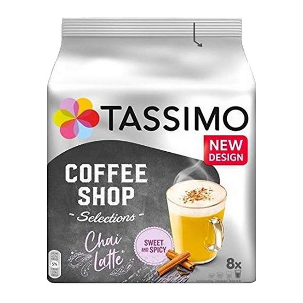 Tassimo Coffee Shop Chai Latte Pods 16s 8 Drinks NWT7549