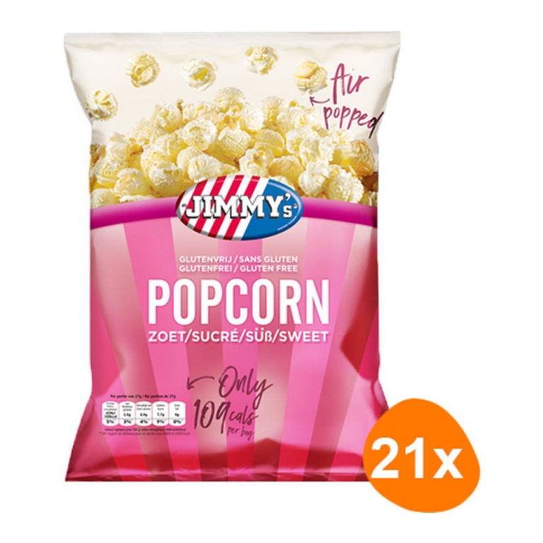 Jimmy's - Popcorn Sweet - 21 Mini bags