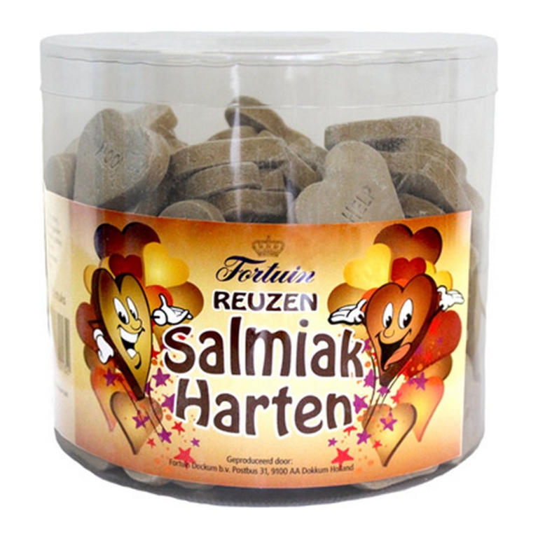 Fortuin - Giant Salmiak Hearts - 120pc