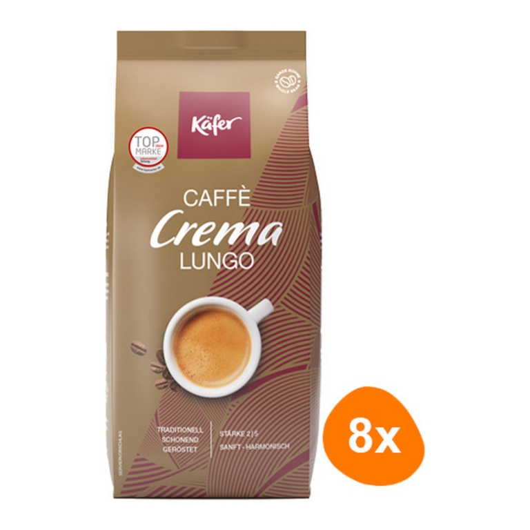 Käfer - Caffè Creme Lungo Beans - 8x 1kg