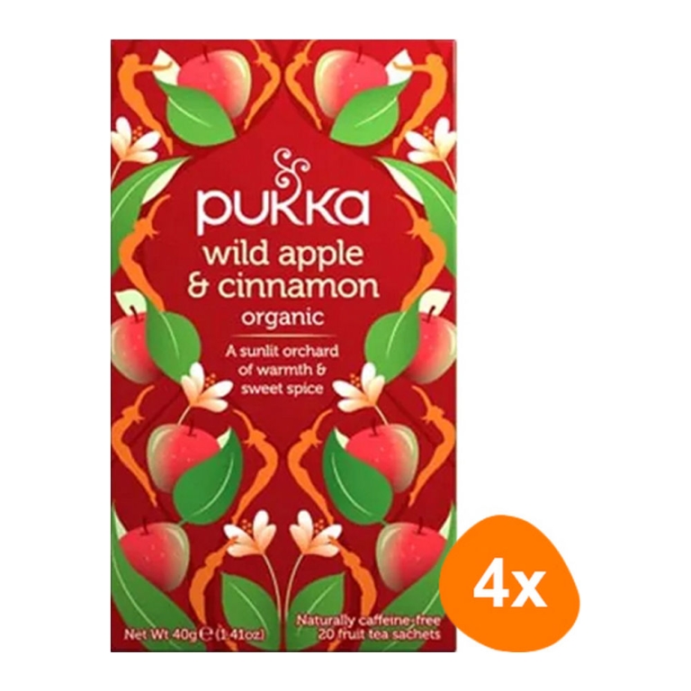 Pukka - Wild Apple & Cinnamon - 4x 20 Tea Bags