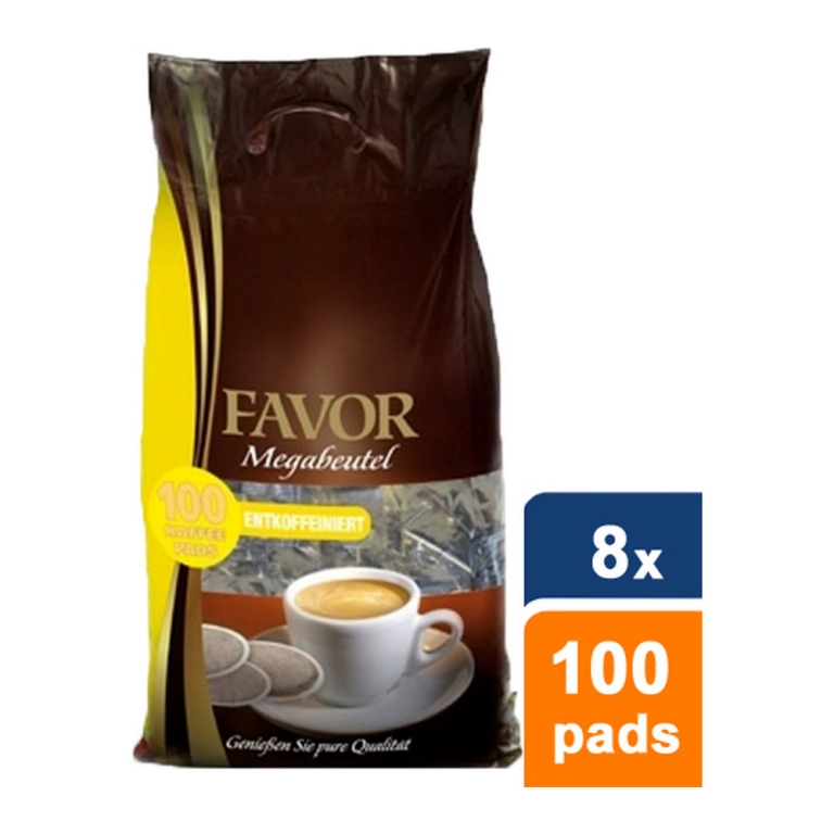 Favor - Decaffeinated Megabag - 8x 100 pads