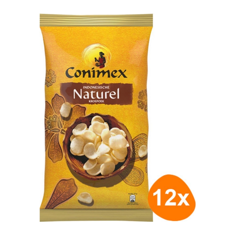 Conimex - Kroepoek (Prawn Crackers) Natural - 12 bags