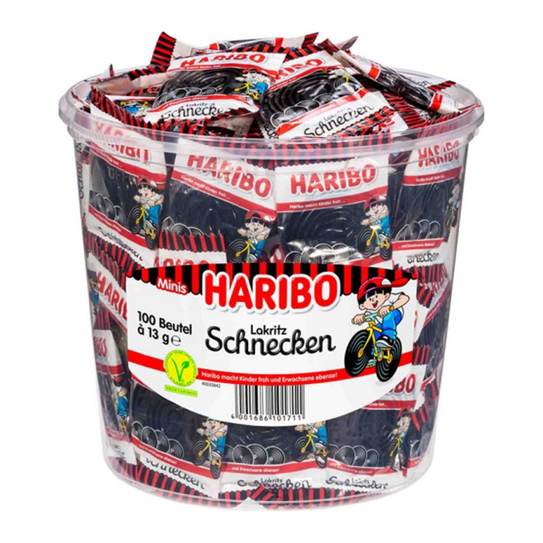 Haribo - Licorice wheels - 100 Mini bags